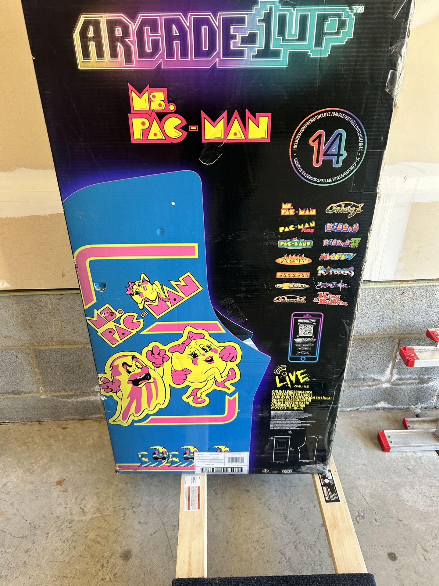 Brand New Ms Pac Man 1 Up Arcade *Live Edition*