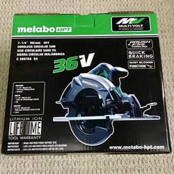 Metabo HPT MultiVolt 36 Volt 7-1/4  Brushless Cordless Circular Saw