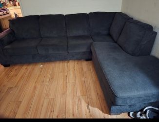 Dark Blue used nice sectional sofa