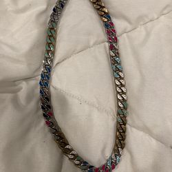 Louis Vuitton Multi Colored Chains Link Necklace