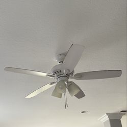 2 White Ceiling Fans