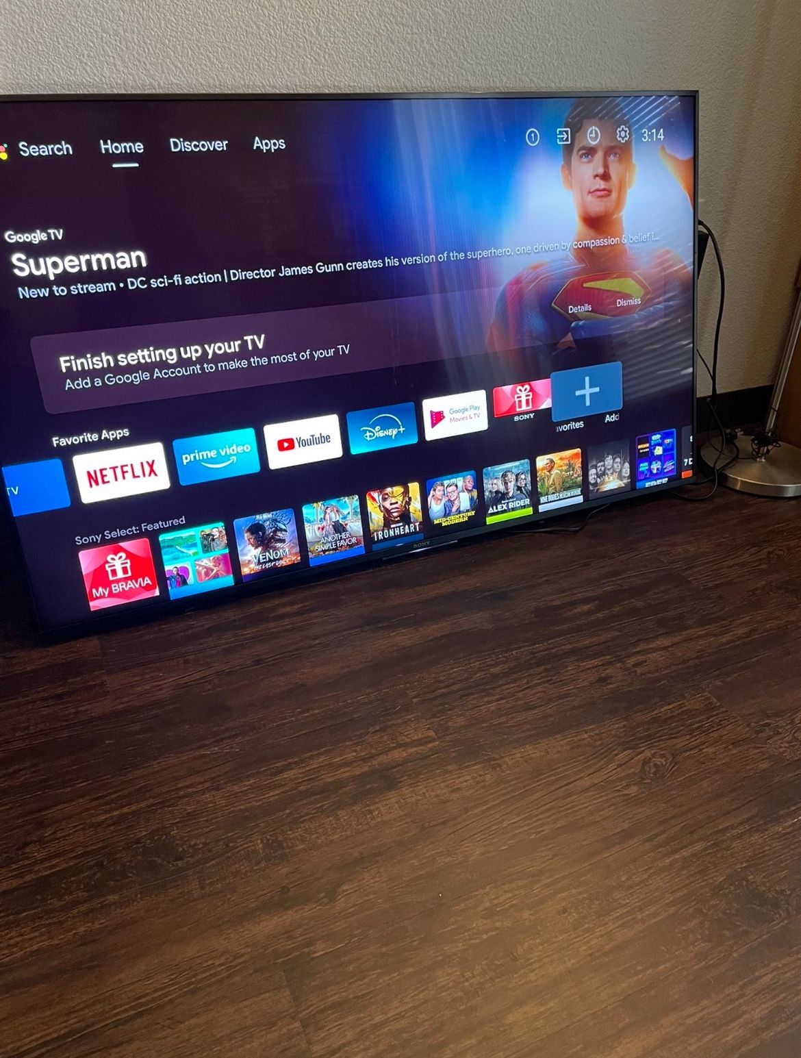 65”Sony Bravía 4K 2160p UHD Smart TV Android Model XBR-65X850G
