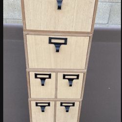Mini Drawers Made Of Wood For Organizar 