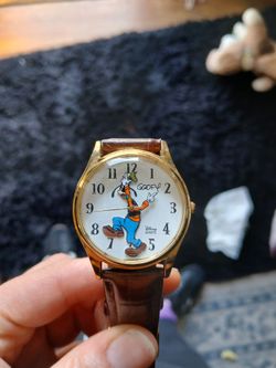 vintage Disney Time Works Goofy 3D watch
