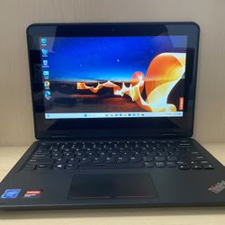 Lenovo Yoga 11e, Touchscreen, Intel Celeron, 4 GB RAM, 120 SSD, Wireless Wifi, Webcam, HDMI, USB-C, Micro SD, Windows 11 Pro, Microsoft Office 2019