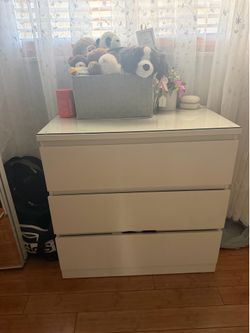 white dresser