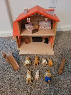 Vintage Log Cabin Toy.