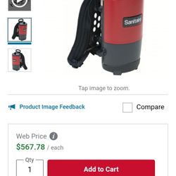 Sanitaire Backpack Vacuum 