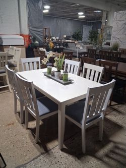 Beautiful white and gray dining set