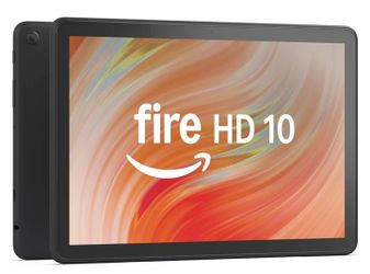 Amazon Fire HD 10 tablet 10.1" vibrant Full HD screen, octa-core processor,
3 GB RAM, 64 GB, Black