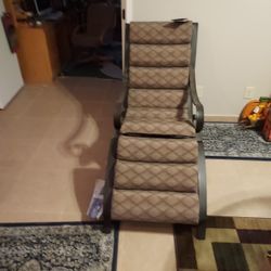 TWO  CHAIRS WITH  OTTOMAN 