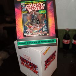 SDCC 2022 MATTEL EXCLUSIVE HOT WHEELS GHOST RIDER WITH VEHICLE