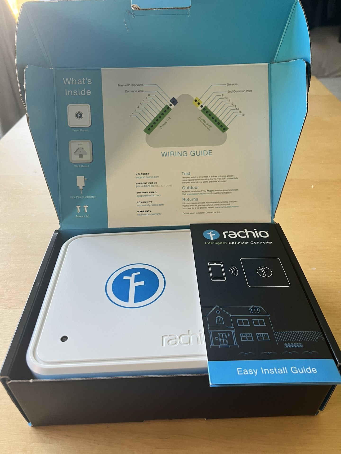 Rachio 8 Zone 1st Generation Smart Sprinkler Controller 8ZULW