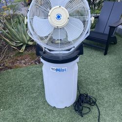 SCHAEFER Industrial Misting Fan: 18 in Blade Dia, 3 Speeds