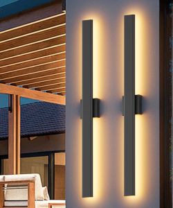 black outdoor wall lights - 2 Pack