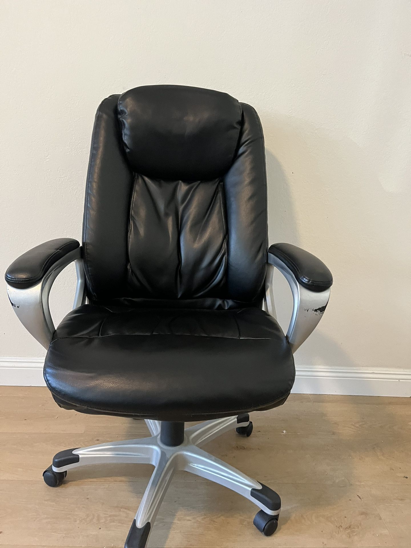 Black Leather Office Chair 