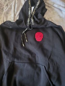 Puma Black Hoodie with Sugar Skull Patch