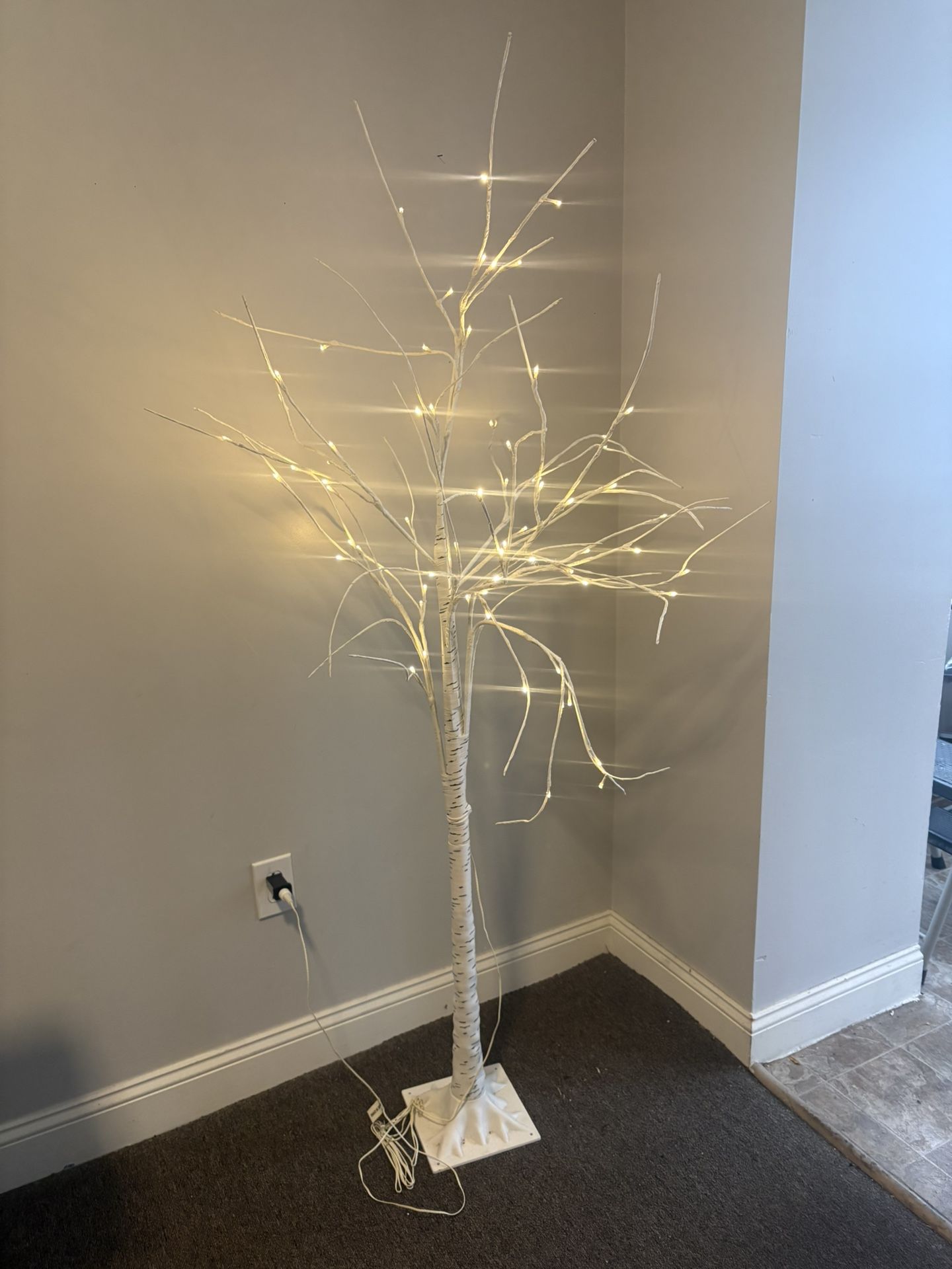 White Birch LED Indoor/outdoor Tree