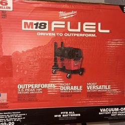 NEW M18 FUEL 6 Gal. Cordless Wet/Dry Shop Vacuum 