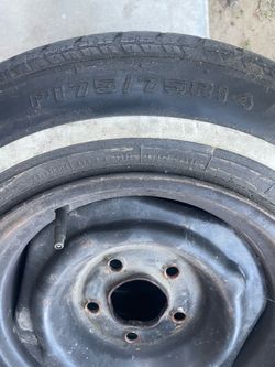 14 inch original rims and tires with hub caps