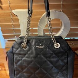 Kate Spade Emerson Place Dewy Quilted Black Handbag