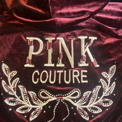 Pink Couture Long Sleeve Zipper Hoodie 