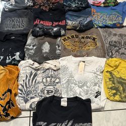 Y2K, Affliction Style, 90s, & Modern Wholesale 37 Pieces Tees