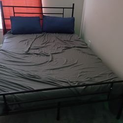 Full Metal Bed Frame ,With Matress