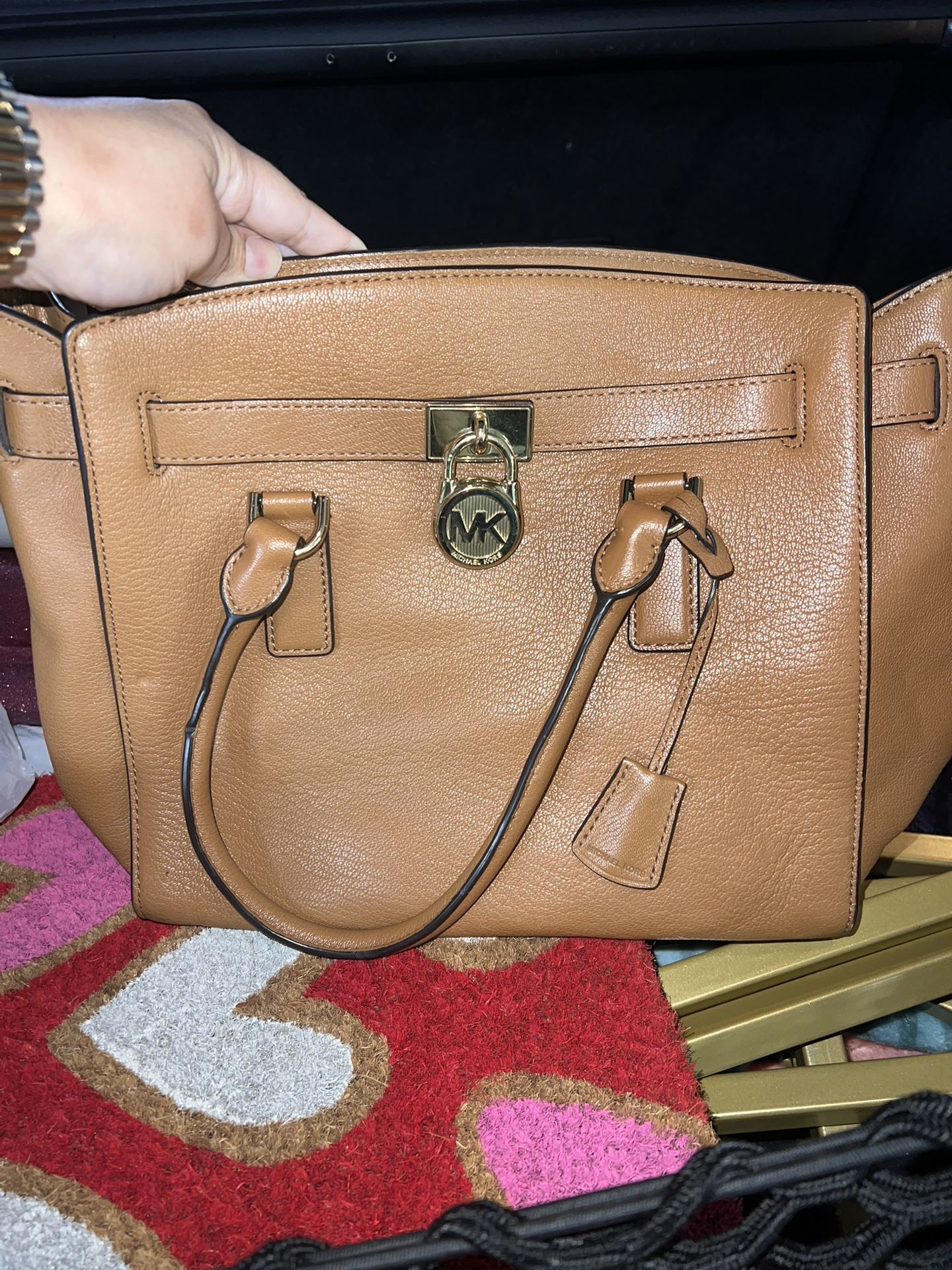 Brown Leather Michael Kors Purse