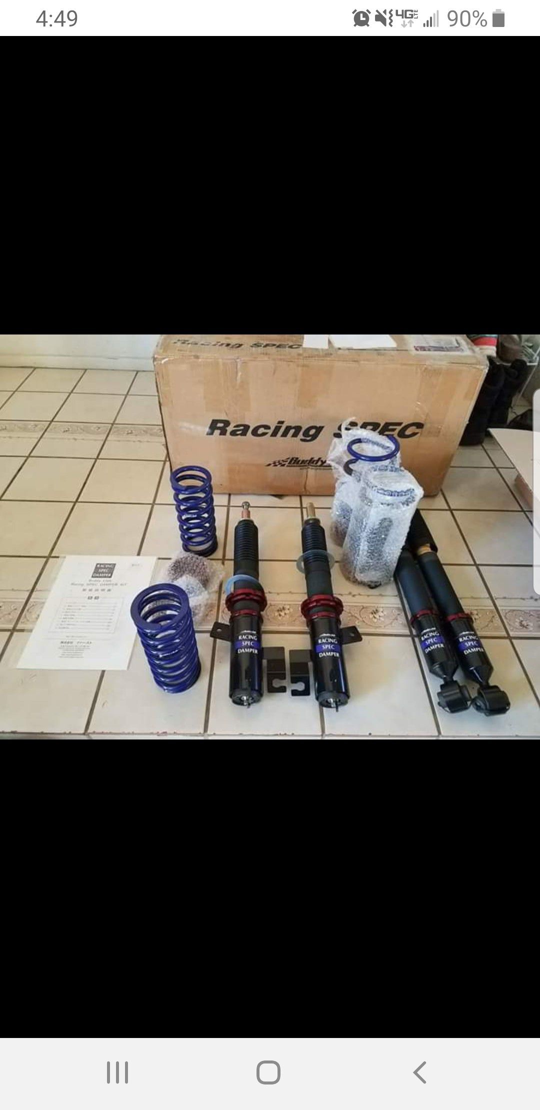 New Buddy Club Racing Spec coilovers