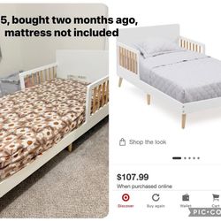 Toddler Bed (NO MATTRESS) 