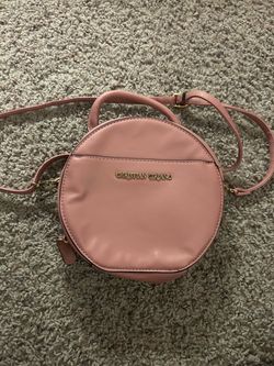 Christian Siriano Pink Round Crossbody Bag