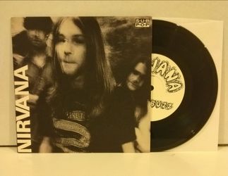 NIRVANA "Love Buzz b/w Big Cheese" 7" 2001 REISSUE REPRO #903/1000 Rare SUB-POP GRUNGE vinyl record