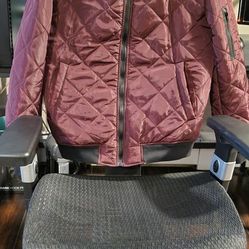 Mens Medium Flight Bomber Diamond Quilted Jacket 