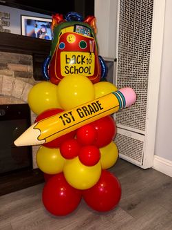 Back too school balloons