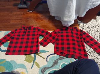 3t toddler red plaid shirts