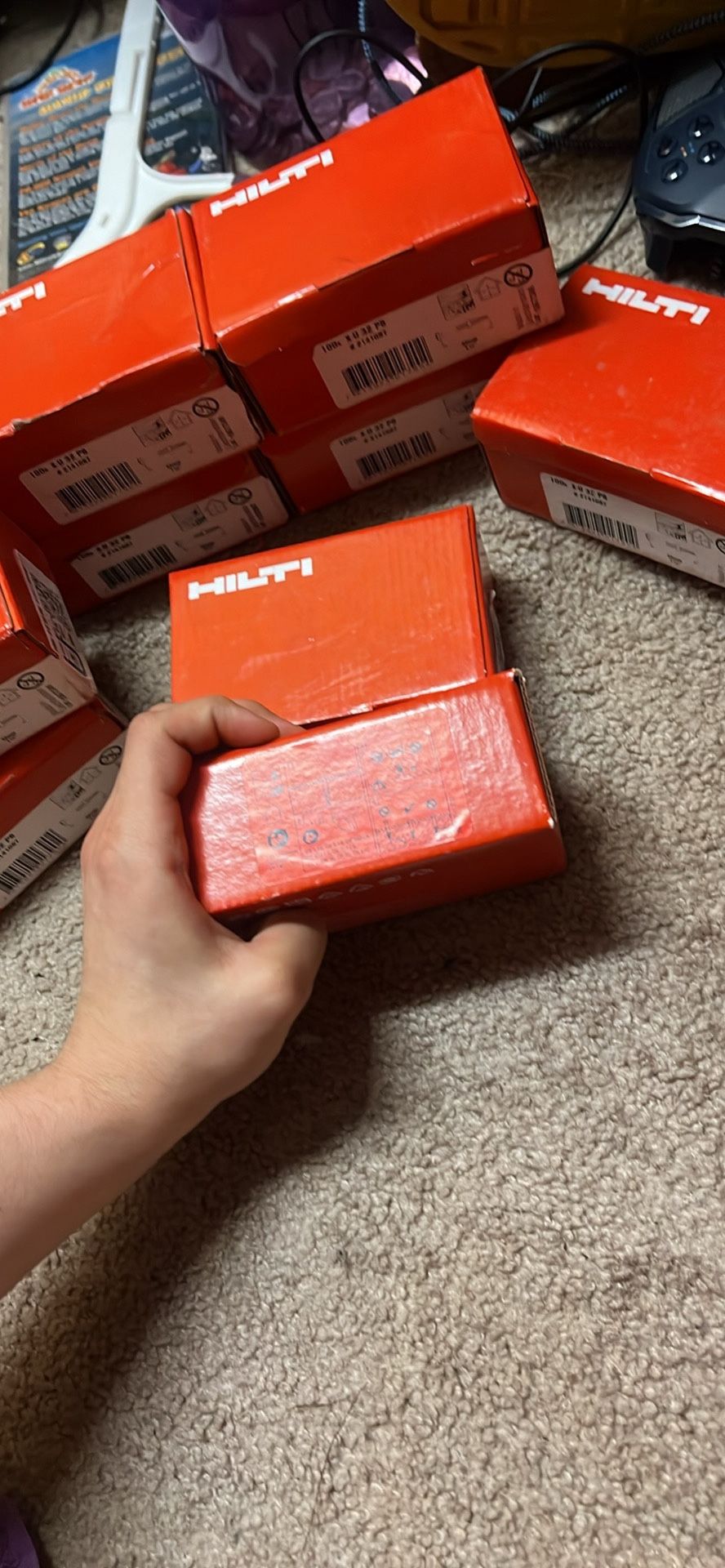 Brand new boxes of Hilti #(contact info removed) X-U 32 P8 universal nails