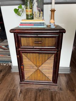 Bamboo side table
