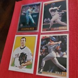Texas Rangers 39 Topps Baseball Cards Lot 
