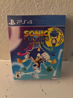 Sonic Colors Ultimate PS4 - Brand New Factory Sealed (Disc Loose / Rattle) W/ Keychain