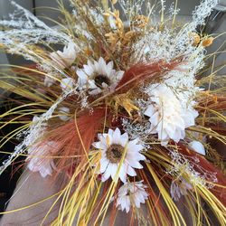 Faux Flower Table Centerpiece Arrangement