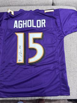 Nelson Agholor Signed Autograph Custom Jersey - Beckett Coa - Baltimore Ravens