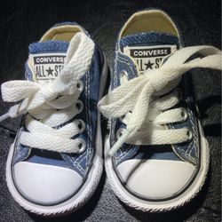 Navy  Blue Baby Converse