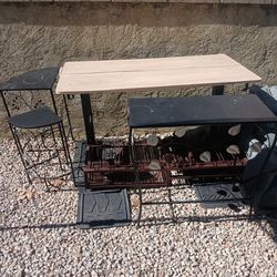 Free desk, wine rack, accent tables ( its take all)