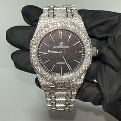 VVS Moissanite AP | Black Dial 