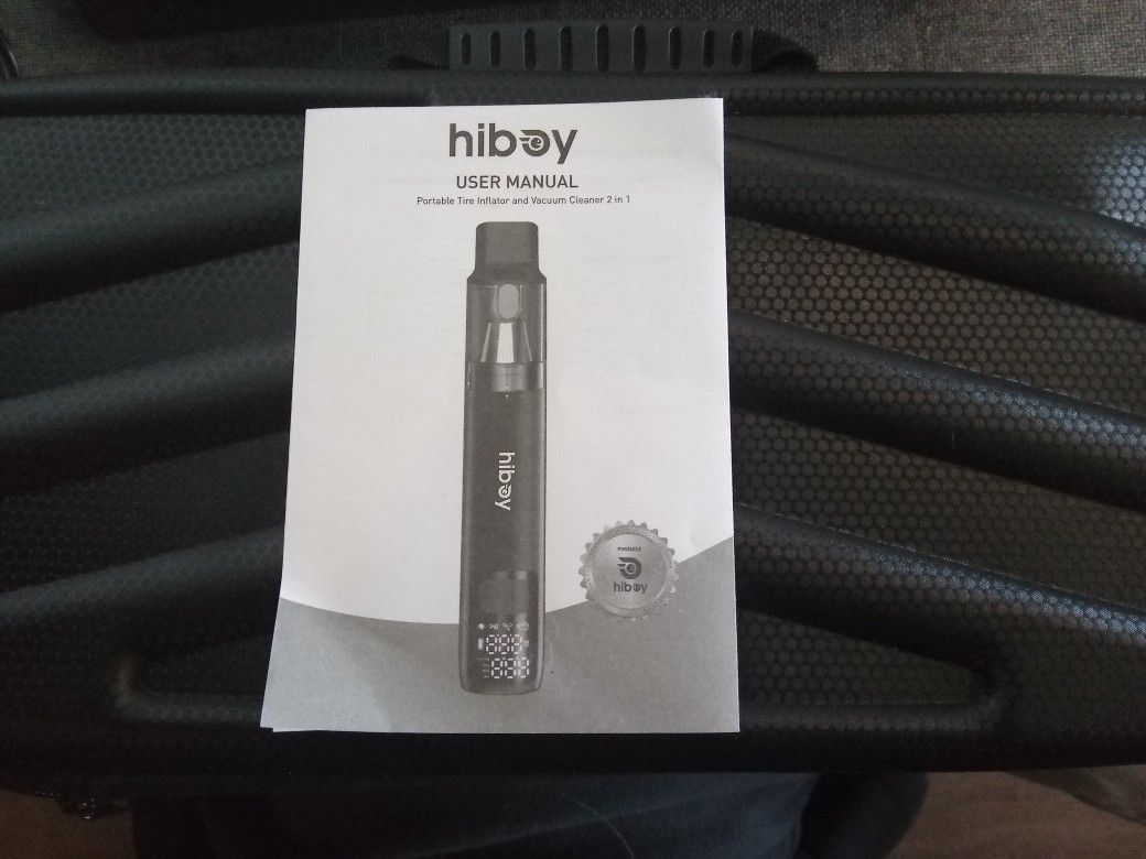 Brand New HiBoy 2 In 1 Portable Tire Inflator Air Compressor With Cordless Vacuum