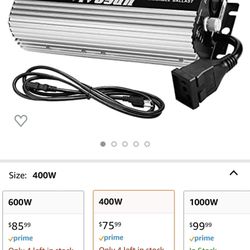 Grow Ballast & 2 Grow Lights