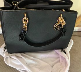 Michael Kors Black Saffiano Leather Tote Bag
