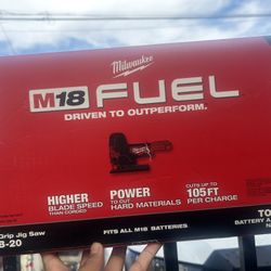 This is a Milwaukee M18 FUEL Barrel Grip Jig Saw (model 2737B-20