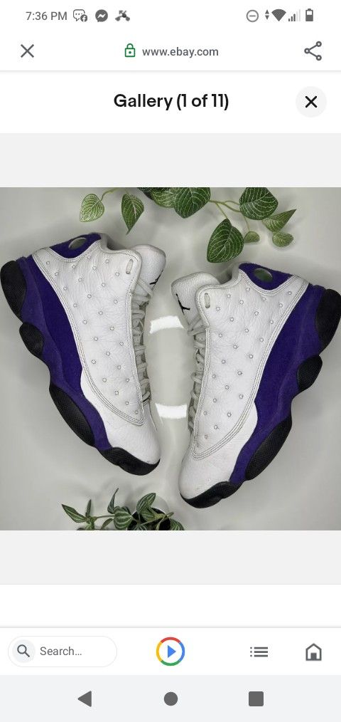 Jordan Size 8 Retro 13 Lakers